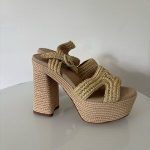 Castaner Tan Platform Sandals